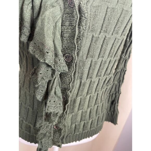 Anthropologie Sparrow Ruffle Cardigan Sweater - Size S - Picture 4 of 5